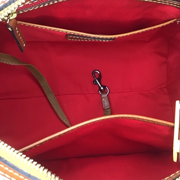 Dooney plumeria floral barrel satchel - Picture 12 of 16